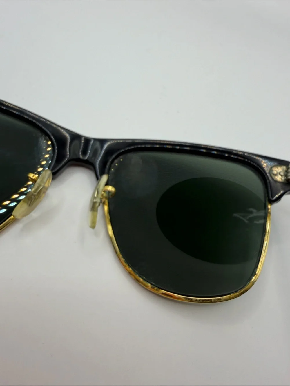 Vintage RAY BAN Sunglasses WAYFARER MAX B&L Black Frame Black Lens 1970-80s asis